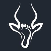 Dangelo logo. A silhouette of a gazzelle